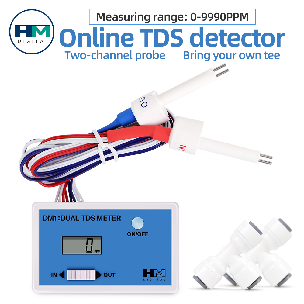 Hydroponic Ec Tds Conductivity Meter Probe - HM Dual Probe Water TDS Meter