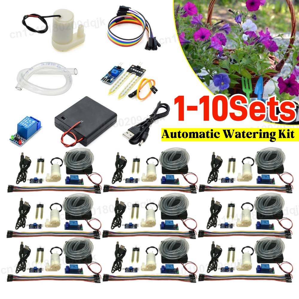 Soil Moisture Sensor Relay Module Arduino - 1-10X Automatic Irrigation System Self Watering