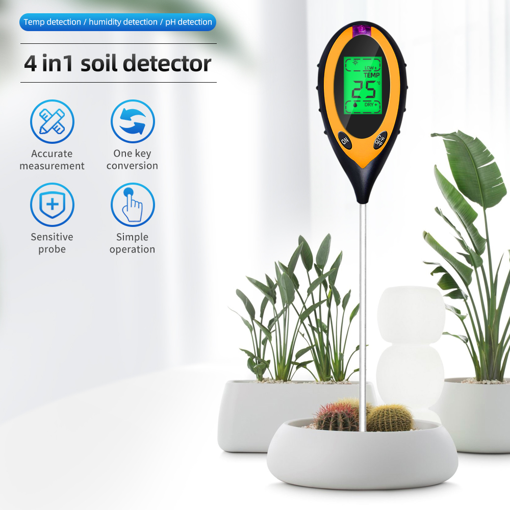 Soil Ph Meter 3 In 1 Moisture Sunlight - 2/3/4/5 Trong 1 Đất Máy Đo
