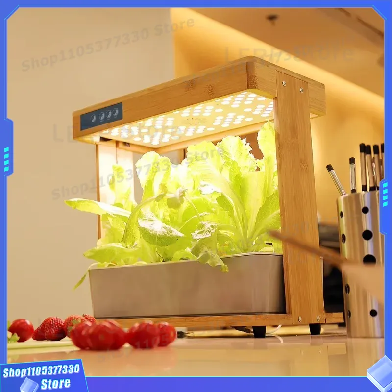 Indoor Herb Garden Grow Light Smart Kit - 8 Pod Hydroponic Growing System for