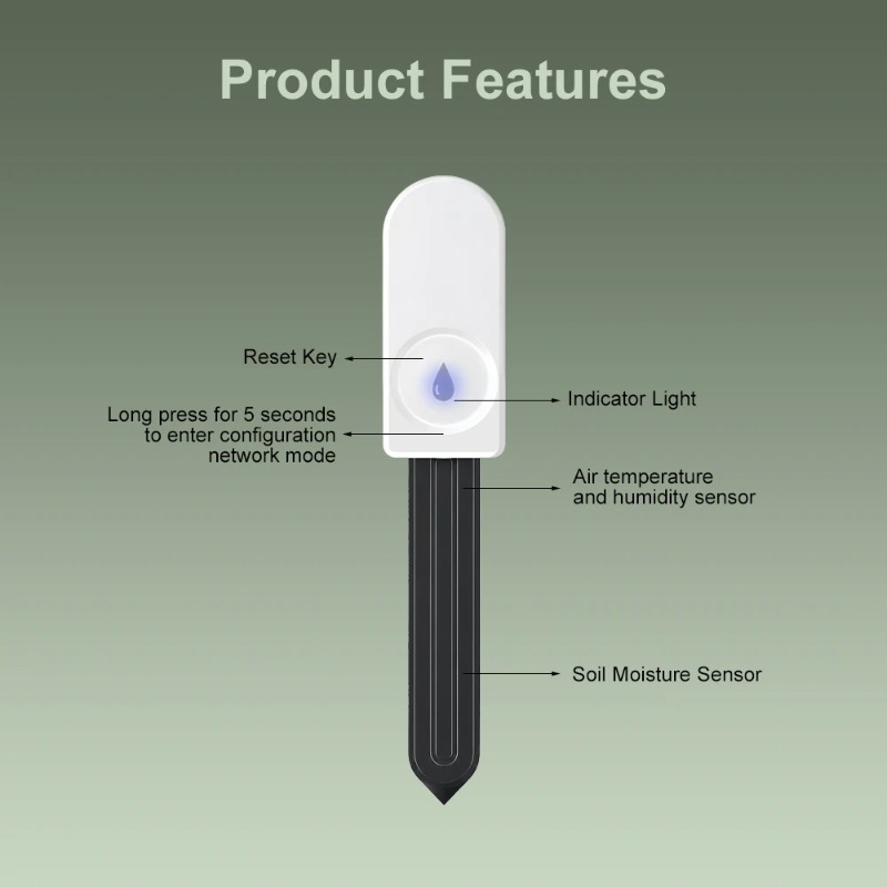 Zigbee3.0 Smart Soil Tester Hu - đánh giá và giá Smart Plant Sensor Soil Moisture Meter