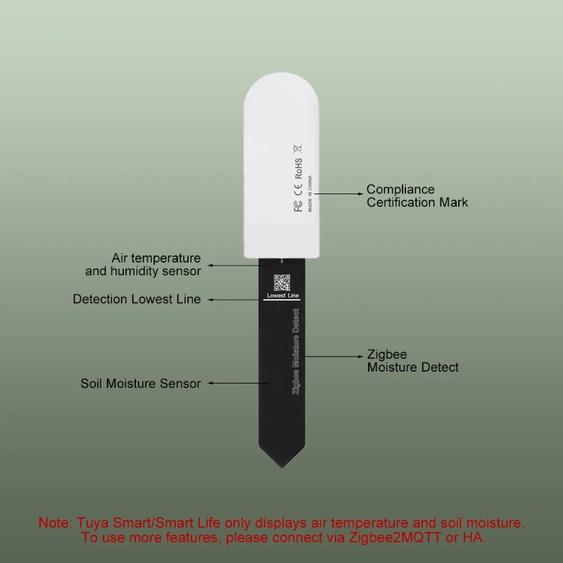 Zigbee3.0 Smart Soil Tester Hu - đánh giá và giá Smart Plant Sensor Soil Moisture Meter