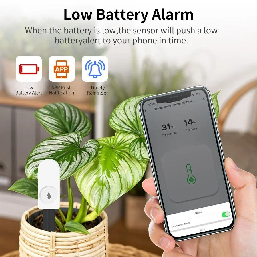 Tuya Smart Zigbee 3.0 Smart So - đánh giá và giá Tuya Zigbee Soil Moisture Temperature Sensor