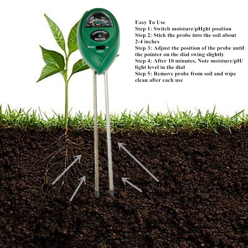 Handheld Soil Tester Function  - đánh giá và giá Soil Ph Meter 3 In 1 Moisture Sunlight