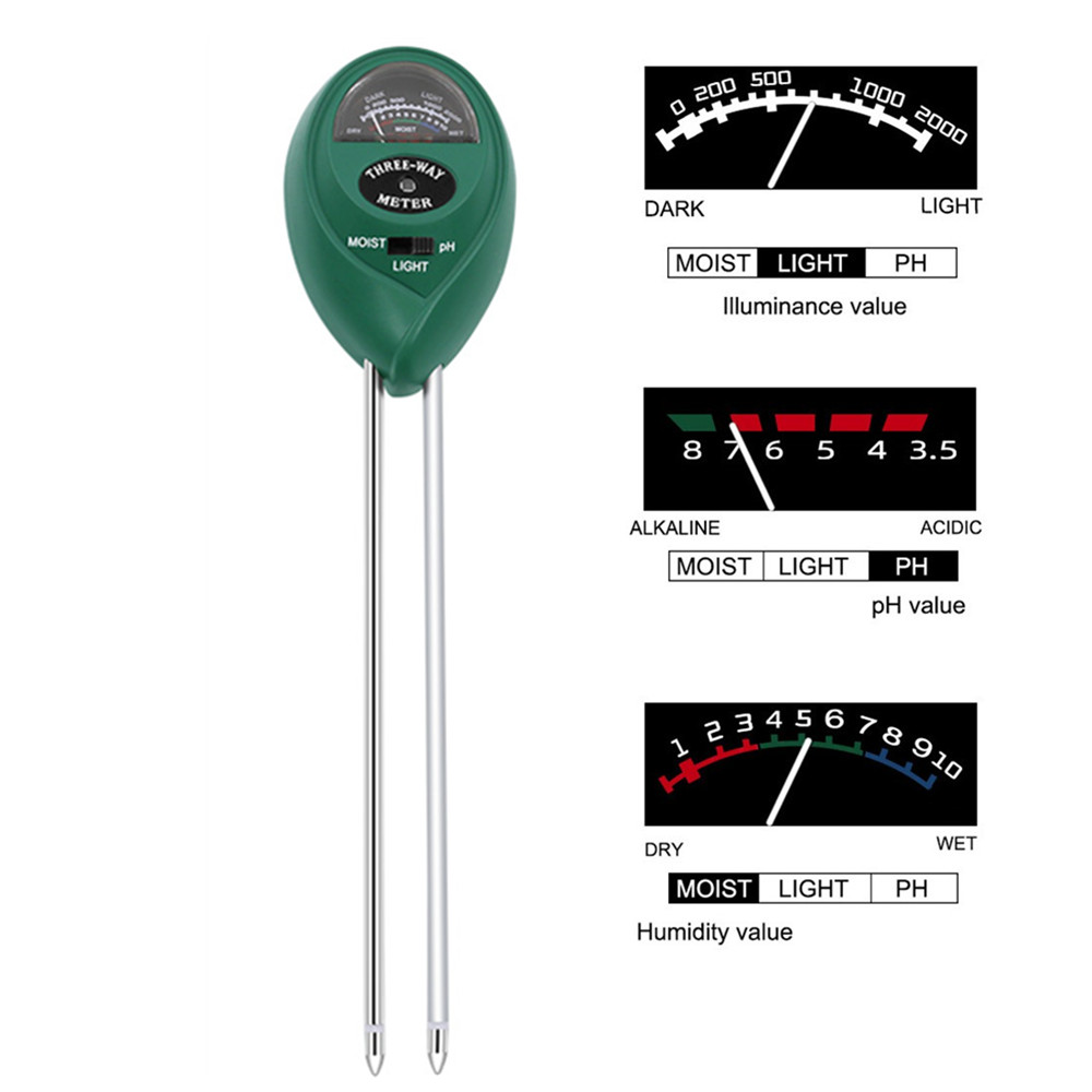 Handheld Soil Tester Function  - đánh giá và giá Soil Ph Meter 3 In 1 Moisture Sunlight