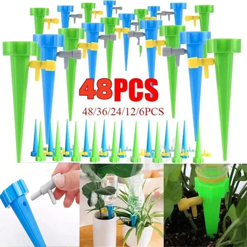 5-30Pcs Drip Irrigation Automa - đánh giá và giá Automatic Plant Watering Spikes Drip Kit