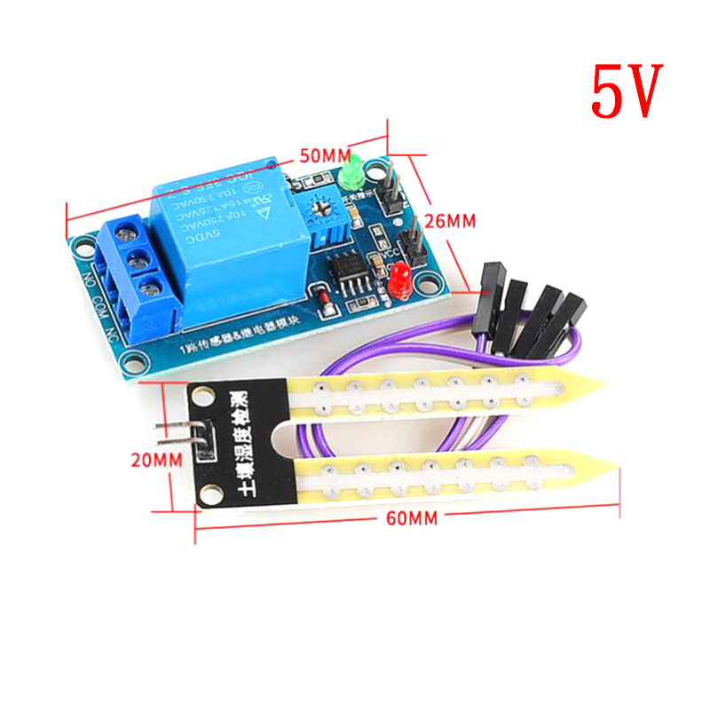 Capacitive Soil Moisture Senso - đánh giá và giá Soil Moisture Sensor Relay Module Arduino
