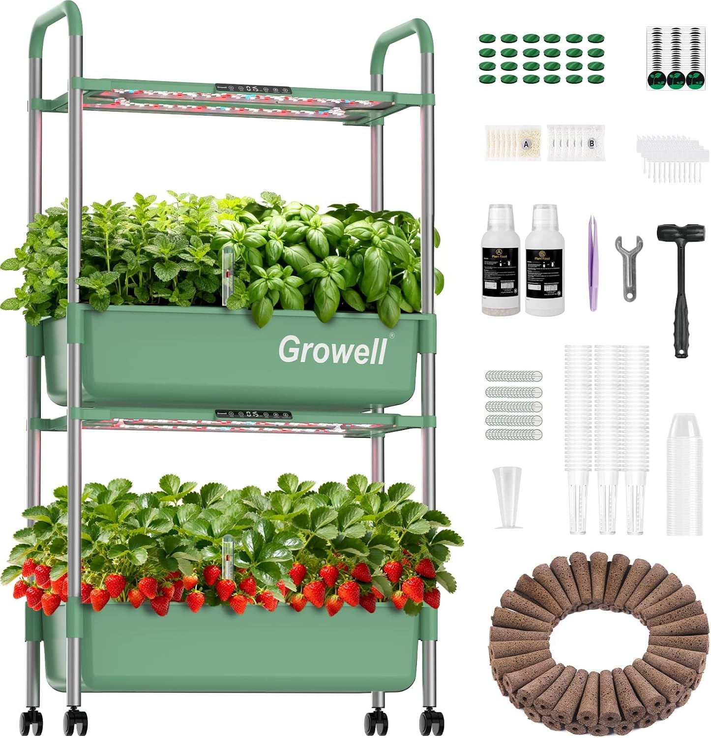 54 Pods Vertical Indoor Herb G - đánh giá và giá Indoor Herb Garden Grow Light Smart Kit