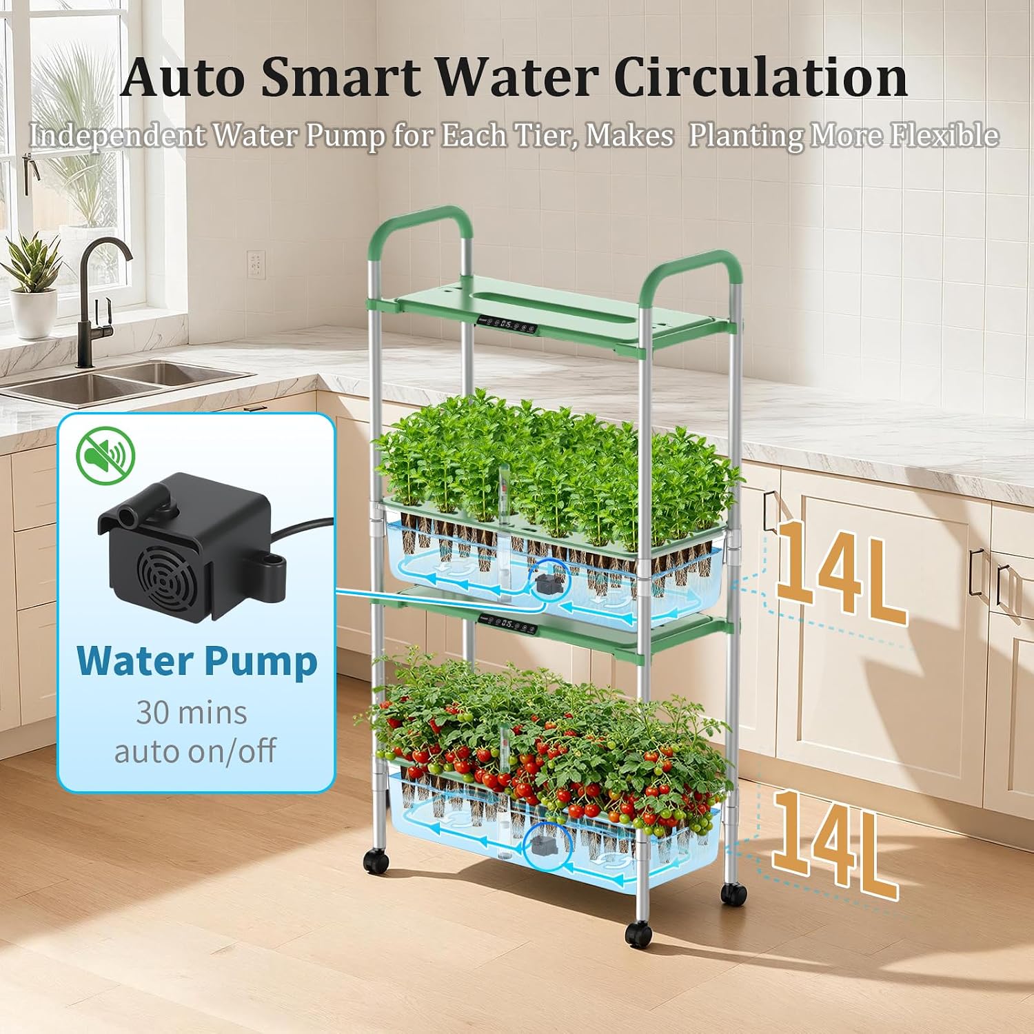 54 Pods Vertical Indoor Herb G - đánh giá và giá Indoor Herb Garden Grow Light Smart Kit