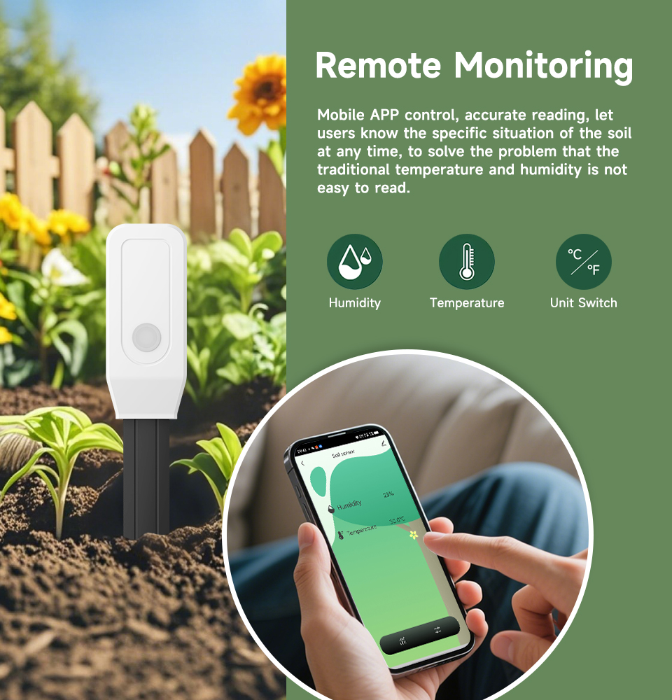 Smart Soil Tester Sensor, Zigb - đánh giá và giá Smart Plant Sensor Soil Moisture Meter