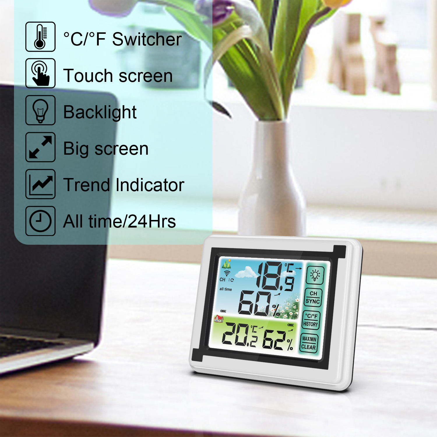 Weather Station Wireless Digit - đánh giá và giá Wireless Weather Station Indoor Outdoor
