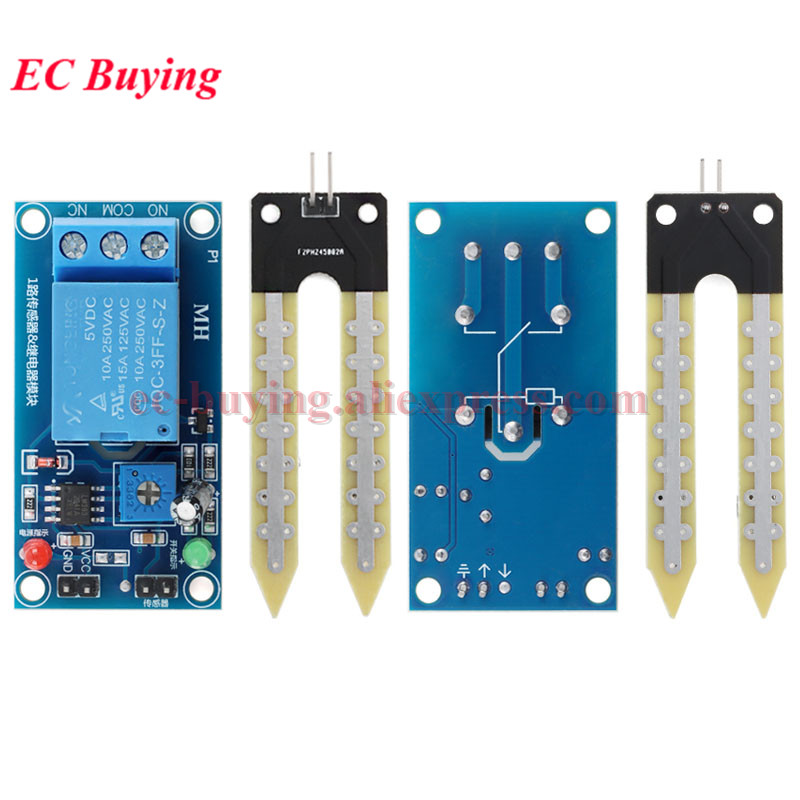 Capacitive Soil Moisture Senso - đánh giá và giá Soil Moisture Sensor Relay Module Arduino