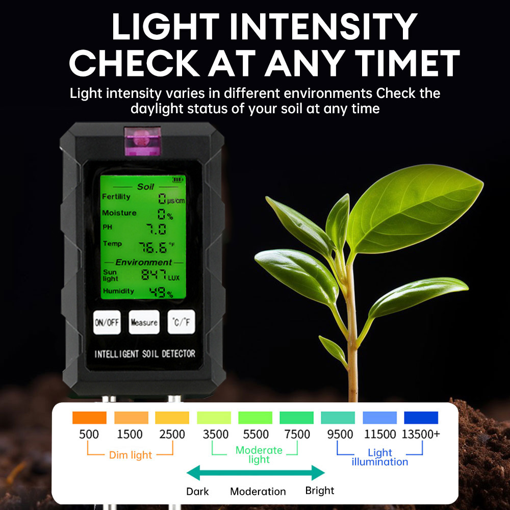 6-in-1 Soil Tester Meter Soil  - đánh giá và giá Soil Ph Meter 3 In 1 Moisture Sunlight