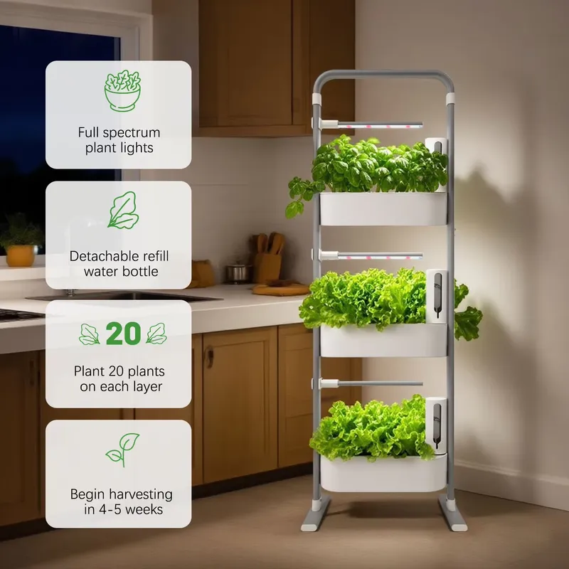 Smart Planter LED Grow Light E - đánh giá và giá Indoor Herb Garden Grow Light Smart Kit
