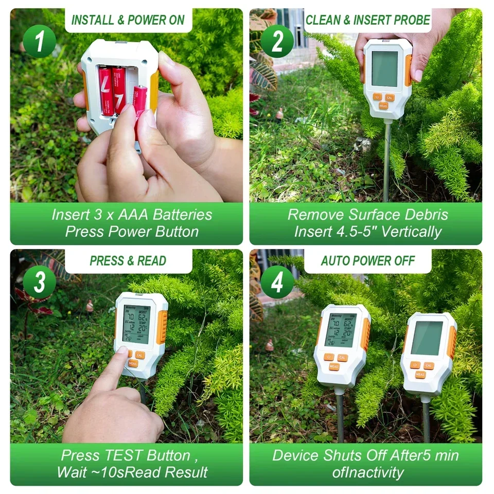 2026 LCD Display Soil Detector - đánh giá và giá Soil Ph Meter 3 In 1 Moisture Sunlight