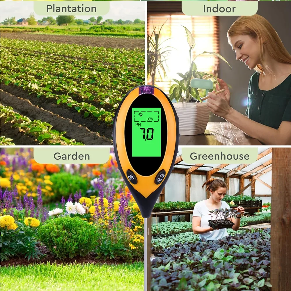 4 in 1 3 in 1 Soil Moisture Me - đánh giá và giá Soil Ph Meter 3 In 1 Moisture Sunlight