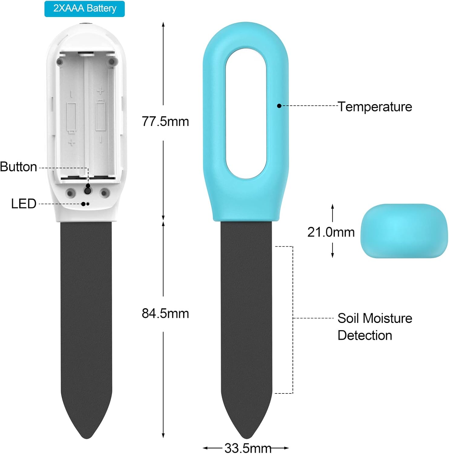 Tuya Bluetooth Zigbee Smart So - đánh giá và giá Tuya Zigbee Soil Moisture Temperature Sensor