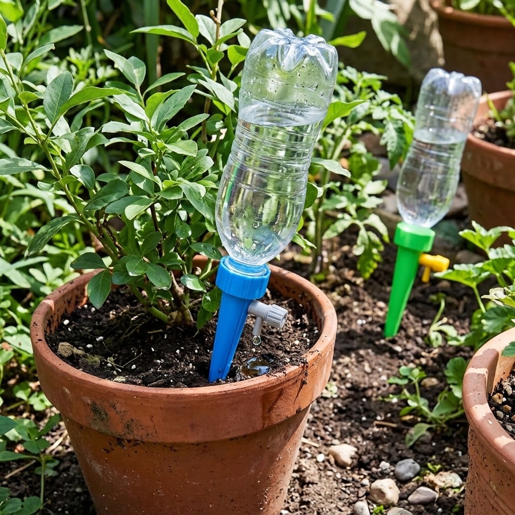 Automatic Drip Irrigation Syst - đánh giá và giá Automatic Plant Watering Spikes Drip Kit