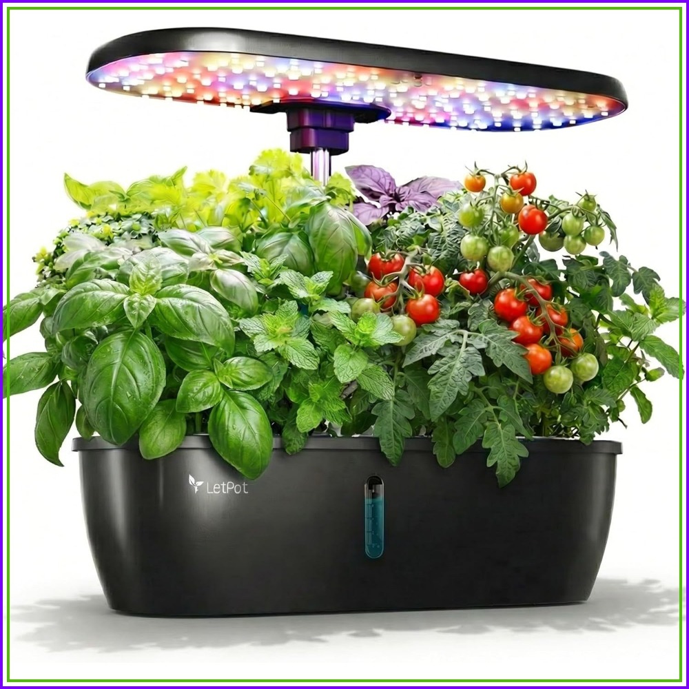 12-Pod Indoor Herb Garden Kit  - đánh giá và giá Indoor Herb Garden Grow Light Smart Kit
