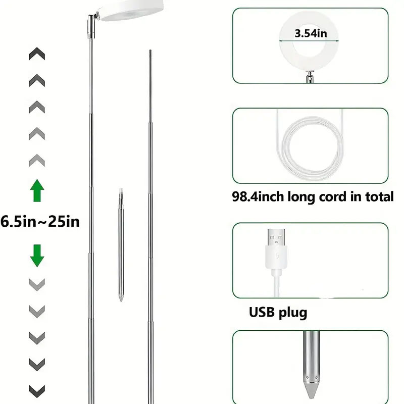 Đèn LED trồng cây, đèn quang p - đánh giá và giá Plant Grow Light Full Spectrum Clip On