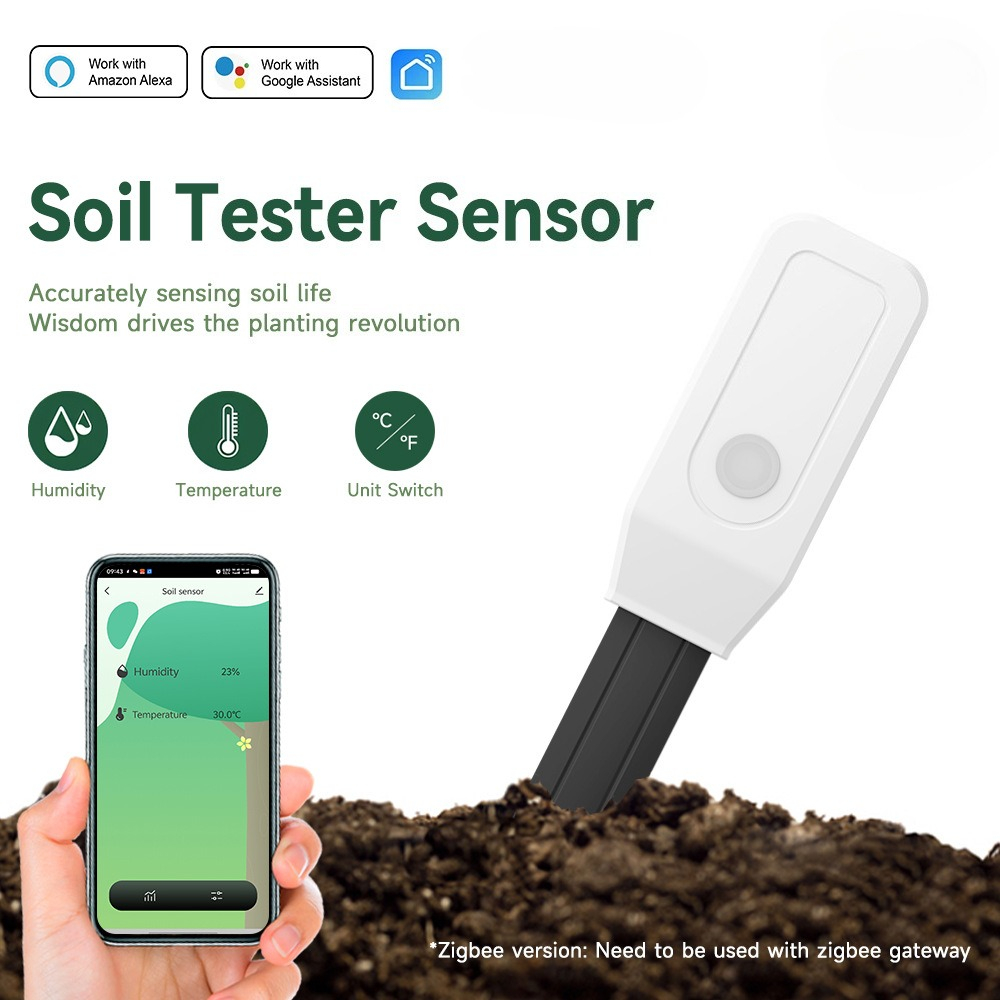 Tuya Smart Soil Moisture & Tem - đánh giá và giá Wifi Soil Moisture Sensor Garden App