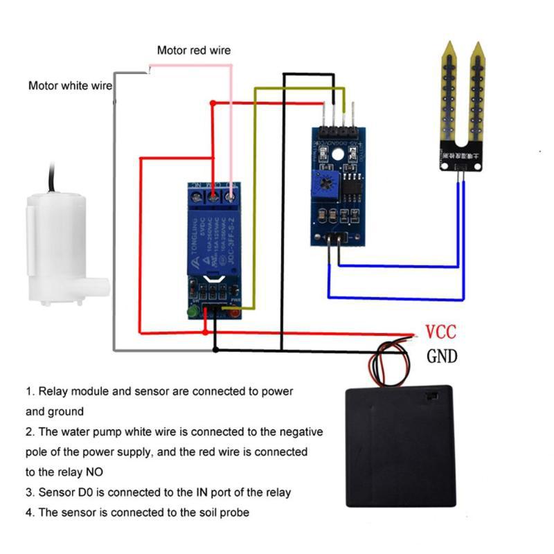 16PCS/set Automatic Irrigation - đánh giá và giá Soil Moisture Sensor Relay Module Arduino