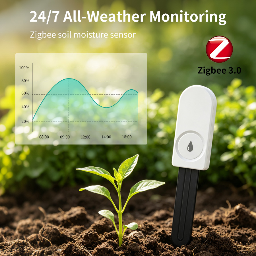 Tuya Zigbee3.0 Soil Moisture S - đánh giá và giá Tuya Zigbee Soil Moisture Temperature Sensor