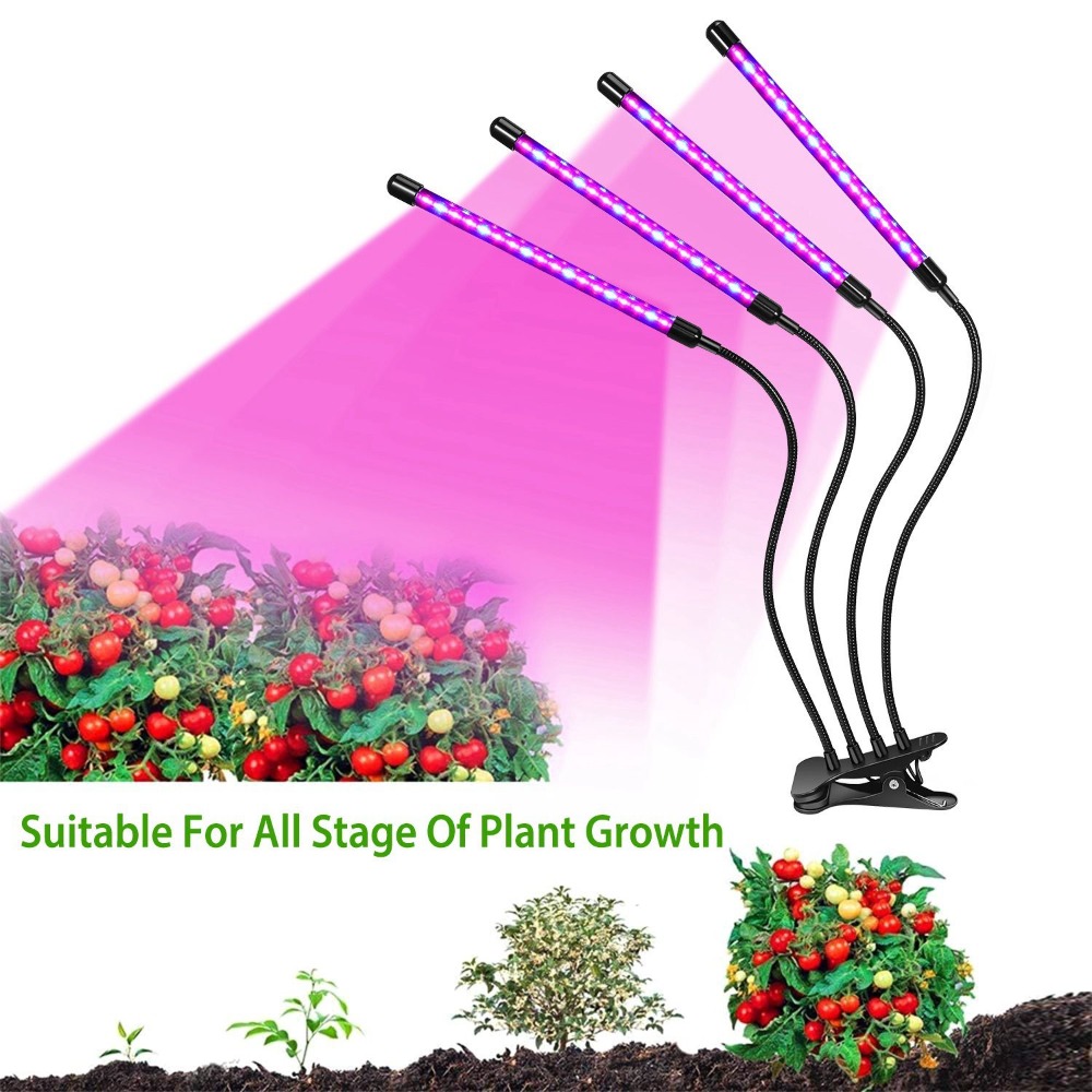 Grow Lights for Indoor Plants, - đánh giá và giá Plant Grow Light Full Spectrum Clip On