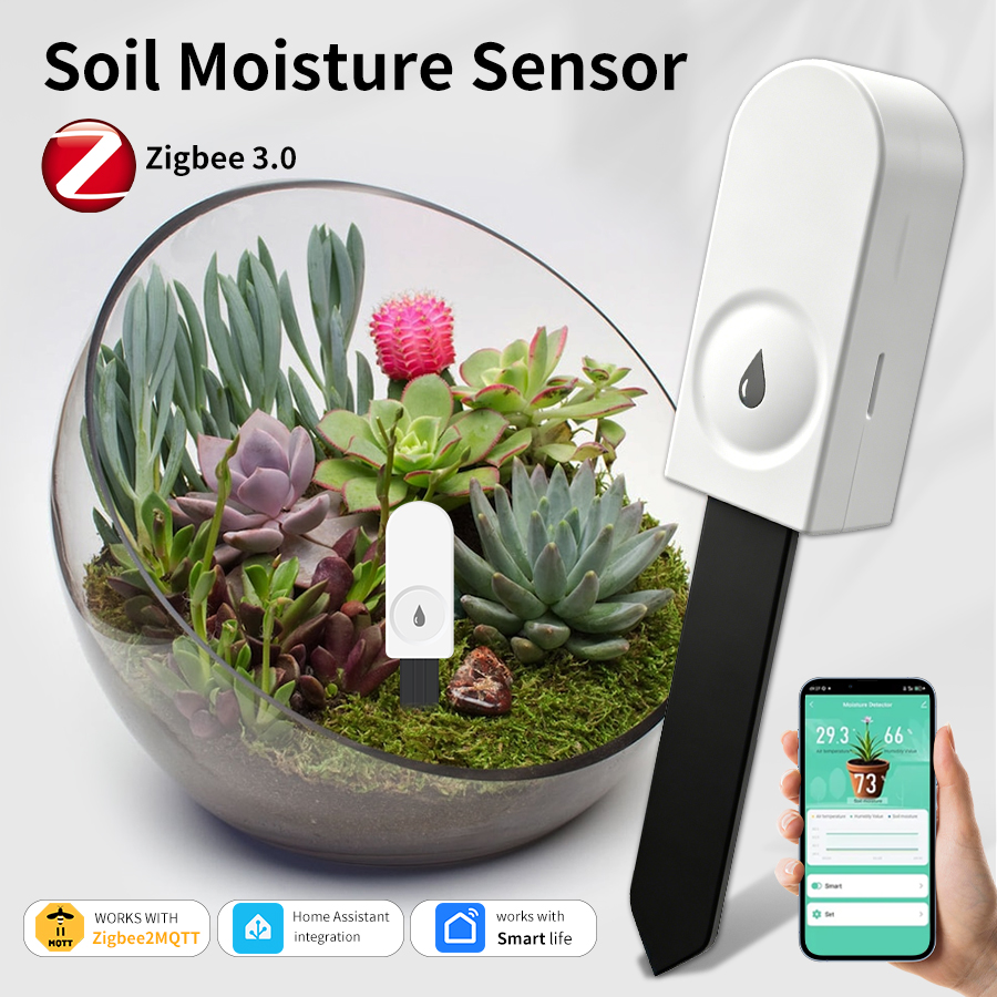 Smart ZigBee Soil Moisture Sen - đánh giá và giá Tuya Zigbee Soil Moisture Temperature Sensor