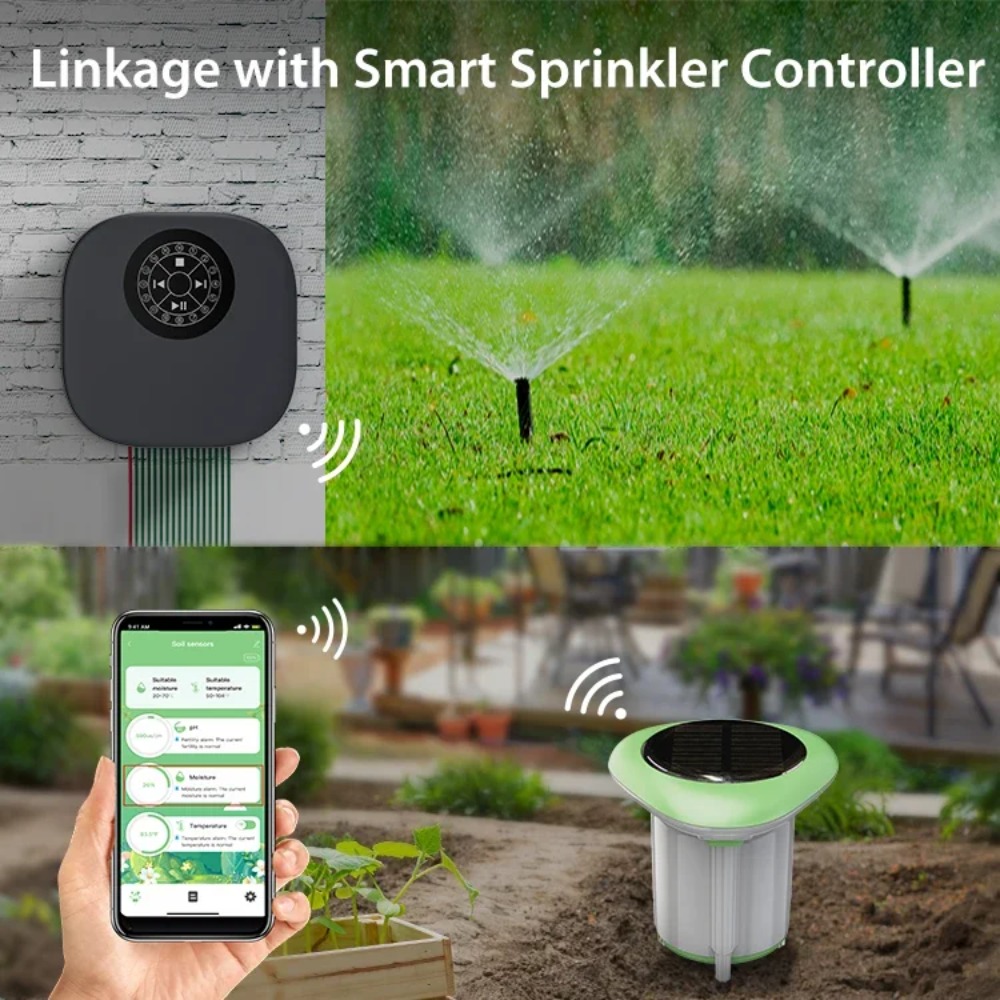 Smart WiFi Solar Soil Tester M - đánh giá và giá Wifi Soil Moisture Sensor Garden App