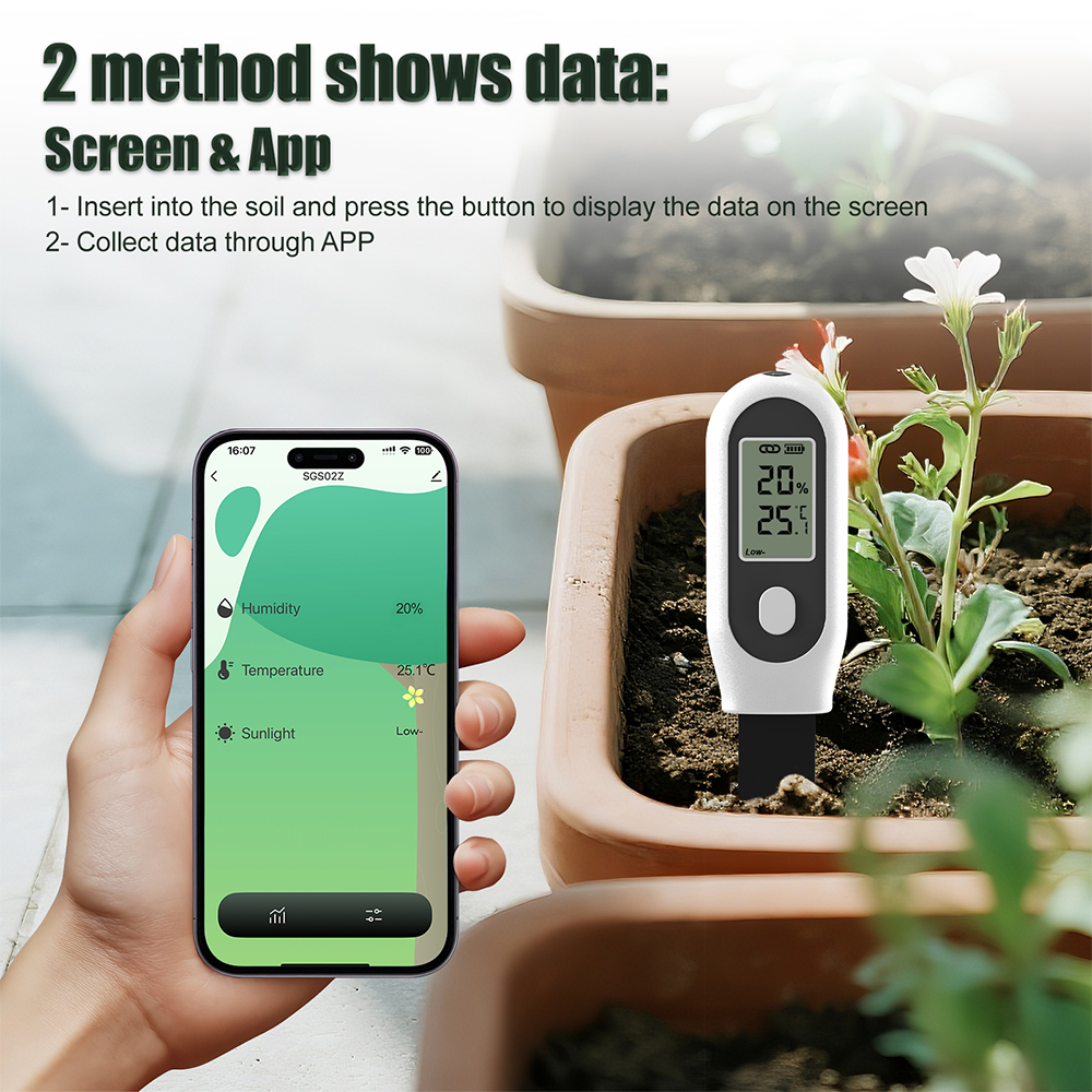 3 in 1 Soil Tester Zigbee Smar - đánh giá và giá Tuya Zigbee Soil Moisture Temperature Sensor