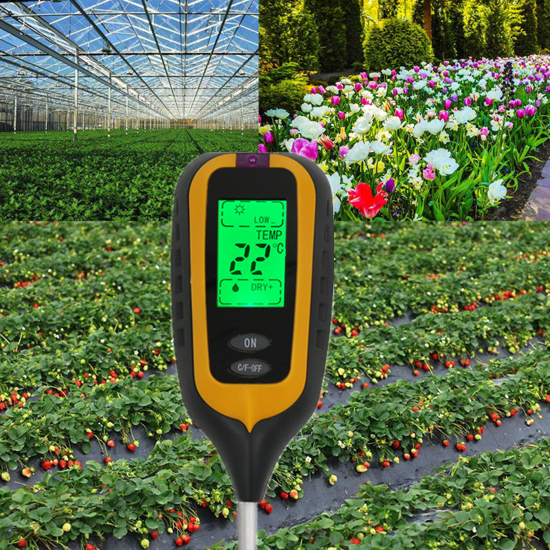 3/4 Trong 1 Kỹ Thuật Số Máy Đo - đánh giá và giá Soil Ph Meter 3 In 1 Moisture Sunlight
