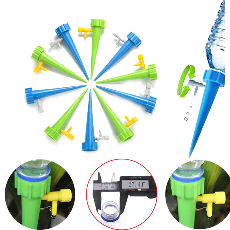 6/12pcs Adjustable Drip Irriga - đánh giá và giá Automatic Plant Watering Spikes Drip Kit