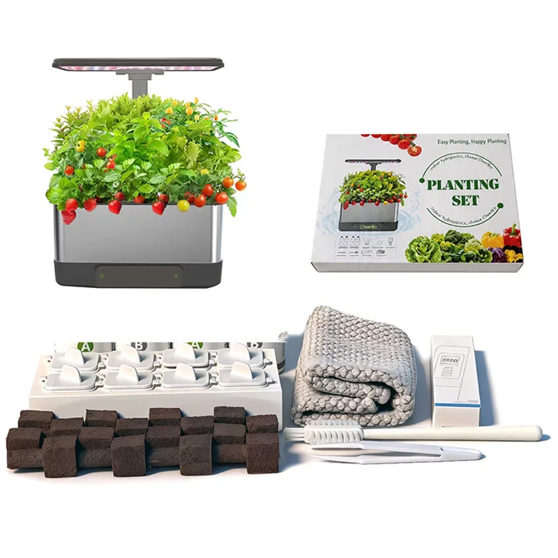 Hydroponic Growing System Kit  - đánh giá và giá Indoor Herb Garden Grow Light Smart Kit