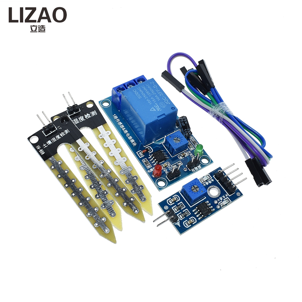 LIZAO Soil Moisture Sensor Con - đánh giá và giá Soil Moisture Sensor Relay Module Arduino