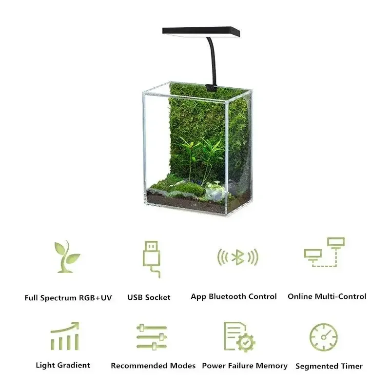 WEEK AQUA Mag Pro USB Nano Aqu - đánh giá và giá Plant Grow Light Full Spectrum Clip On