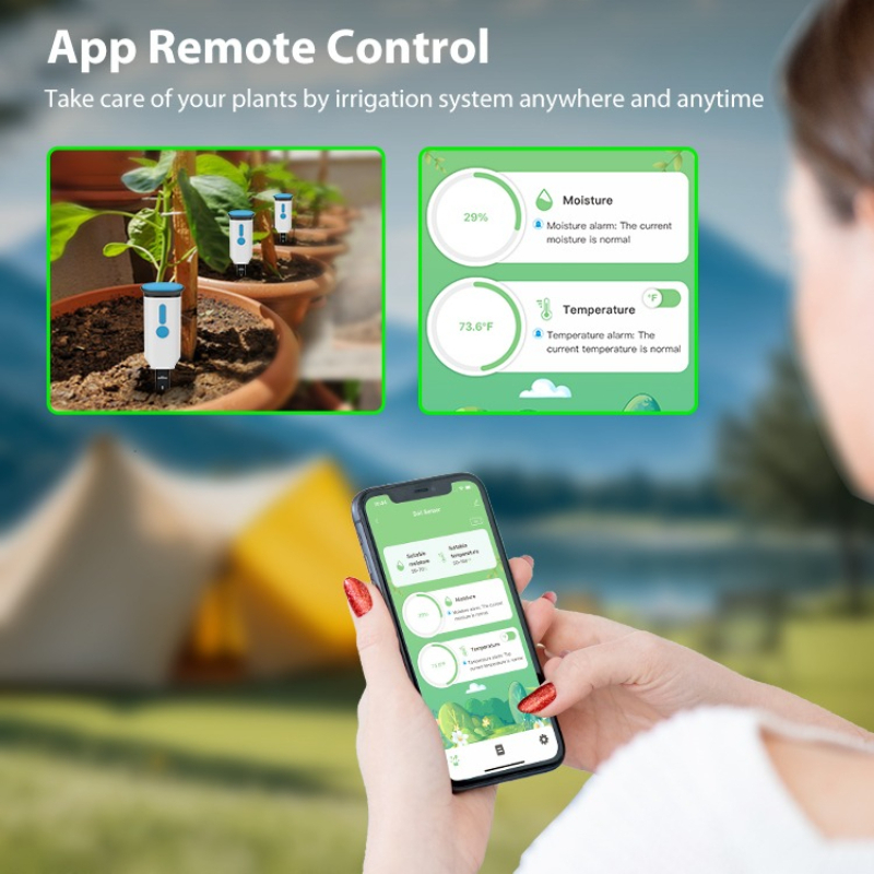 New Soil Moisture Sensor Tuya  - đánh giá và giá Smart Plant Sensor Soil Moisture Meter