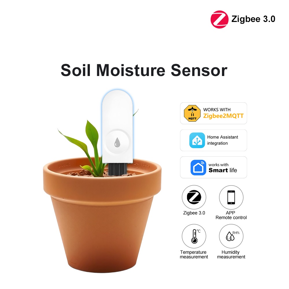 Zigbee3.0 Smart Soil Tester Hu - đánh giá và giá Smart Plant Sensor Soil Moisture Meter