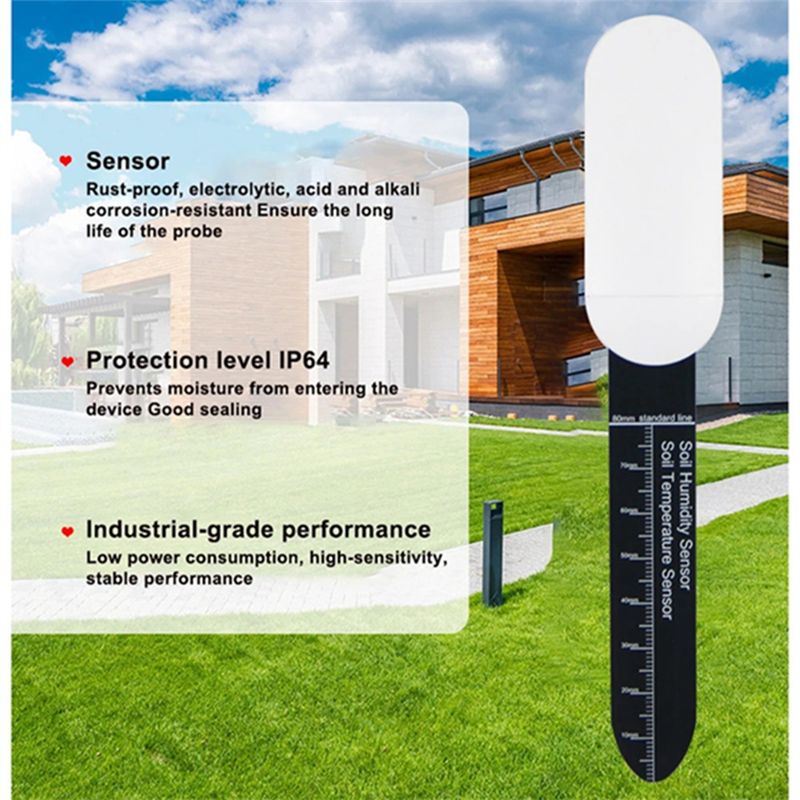 Moisture Humidity Temperature  - đánh giá và giá Smart Plant Sensor Soil Moisture Meter