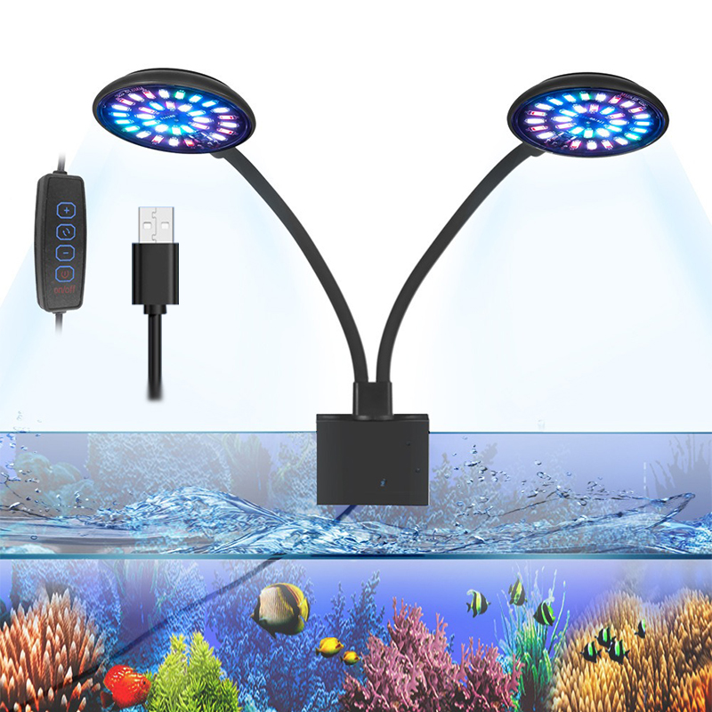 USB Aquarium LED Light Fish Ta - đánh giá và giá Plant Grow Light Full Spectrum Clip On
