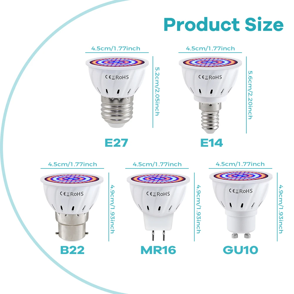 Grow Light E27 Full Spectrum L - đánh giá và giá Plant Grow Light Full Spectrum Clip On