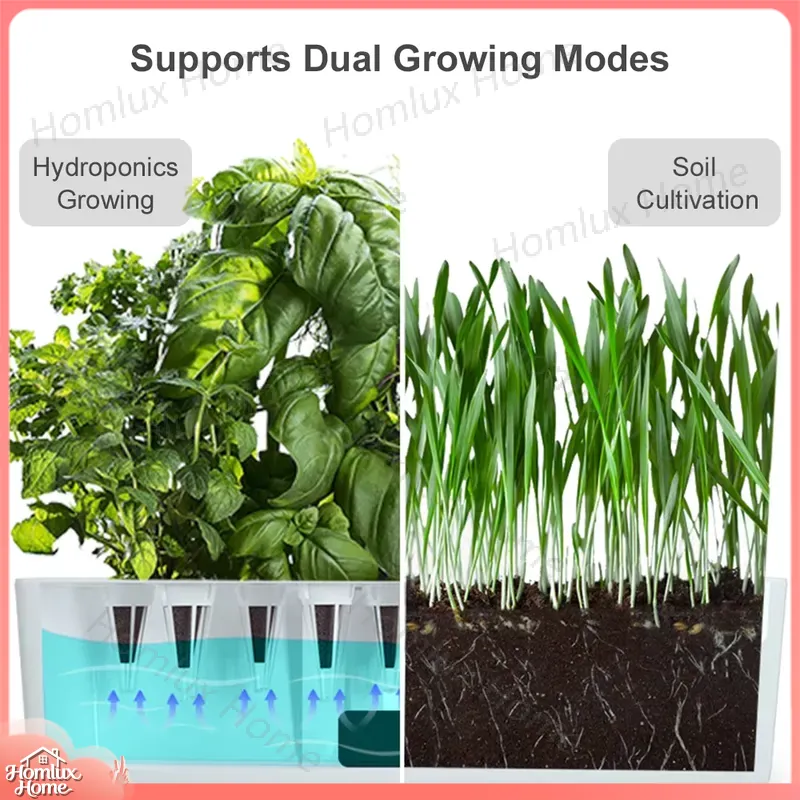 Hydroponic Growing System Indo - đánh giá và giá Indoor Herb Garden Grow Light Smart Kit
