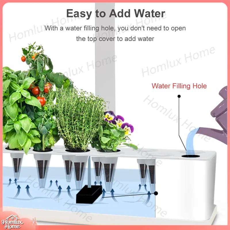 Hydroponic Growing System Indo - đánh giá và giá Indoor Herb Garden Grow Light Smart Kit