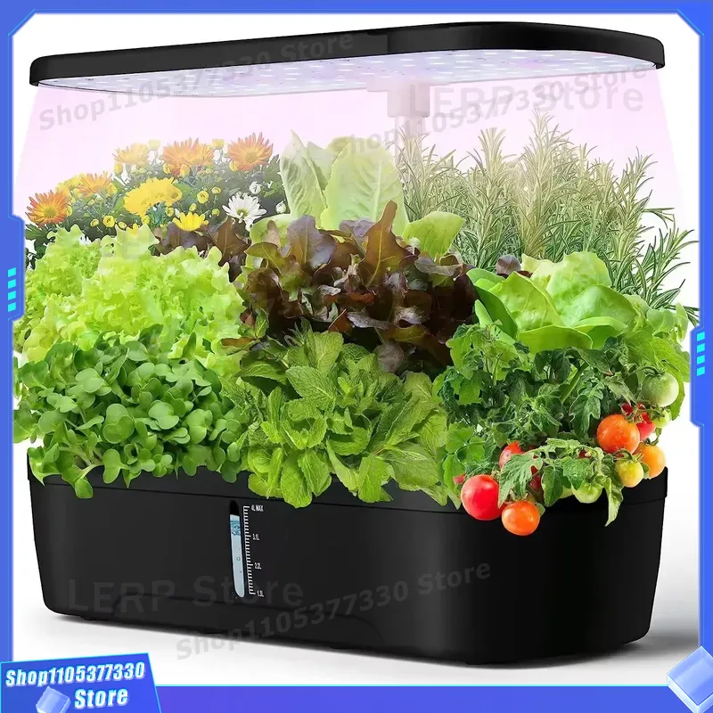 Smart Hydroponic Growing Syste - đánh giá và giá Indoor Herb Garden Grow Light Smart Kit
