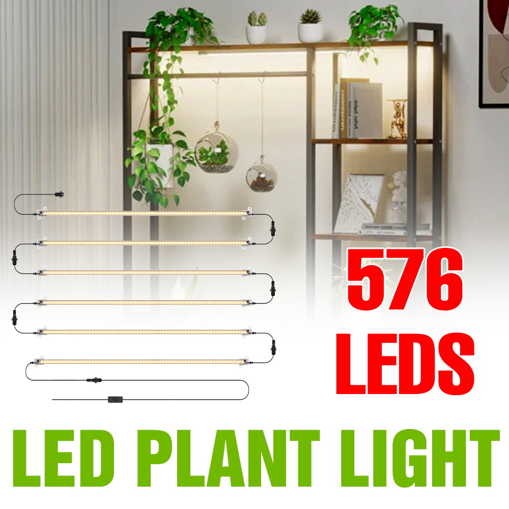 12 Head LED Grow Light Strip F - đánh giá và giá Plant Grow Light Full Spectrum Clip On