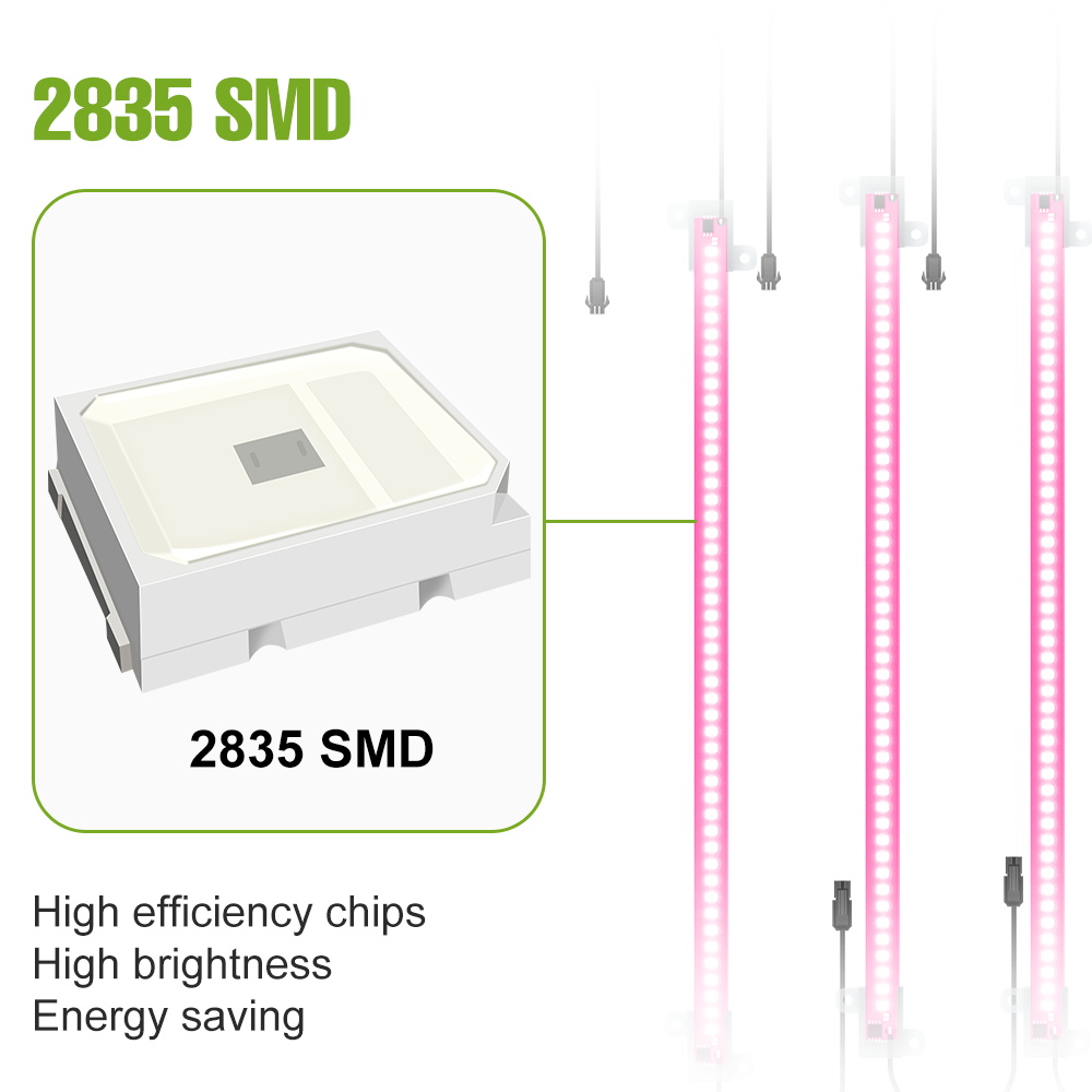 12 Head LED Grow Light Strip F - đánh giá và giá Plant Grow Light Full Spectrum Clip On