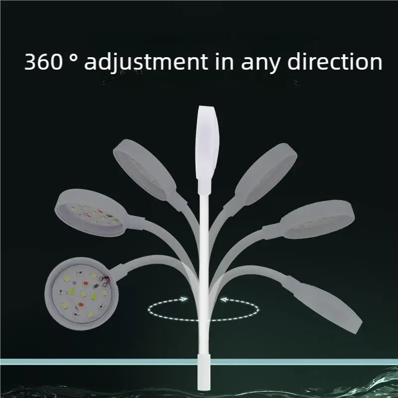 3W LED Clip-On Aquarium Light  - đánh giá và giá Plant Grow Light Full Spectrum Clip On