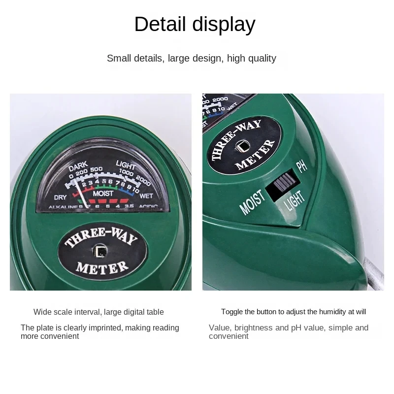 3 in 1 Soil PH Meter, Moisture - đánh giá và giá Soil Ph Meter 3 In 1 Moisture Sunlight