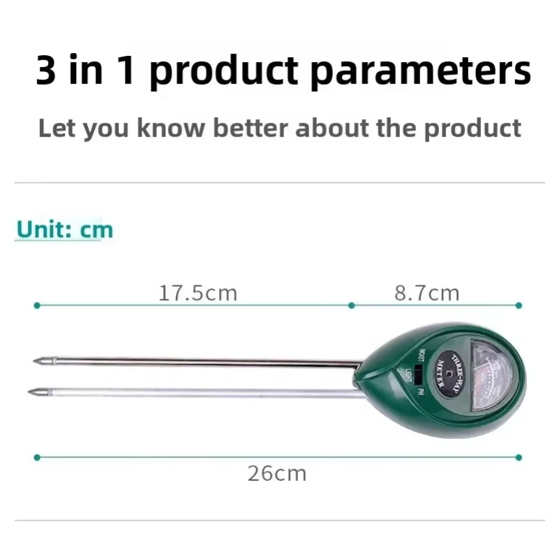3 in 1 Soil PH Meter Sunlight  - đánh giá và giá Soil Ph Meter 3 In 1 Moisture Sunlight