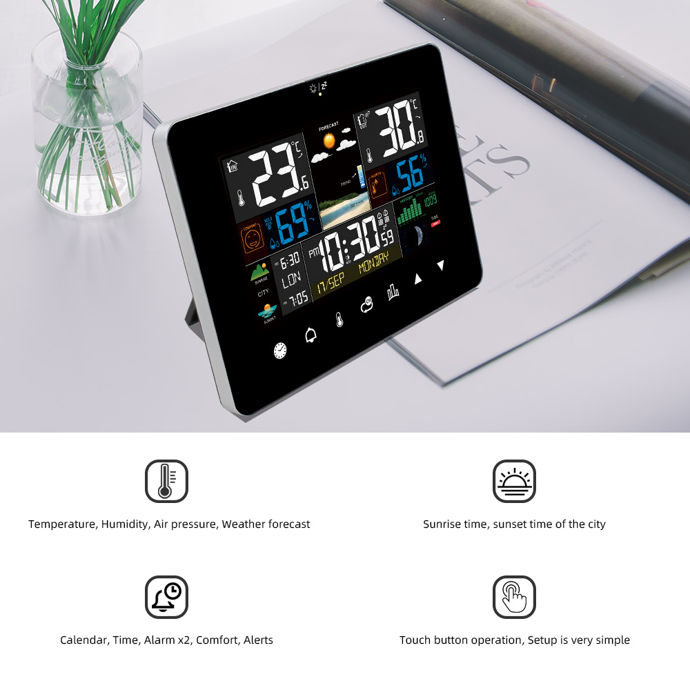 Multifunctional Weather Statio - đánh giá và giá Wireless Weather Station Indoor Outdoor